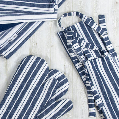Kitchen Textiles Set - Navy Blue
