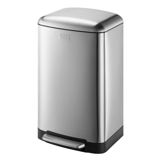 30L Stainless Steel Pedal Bin with Soft Close Lid, by BLACK + DECKER Image 2