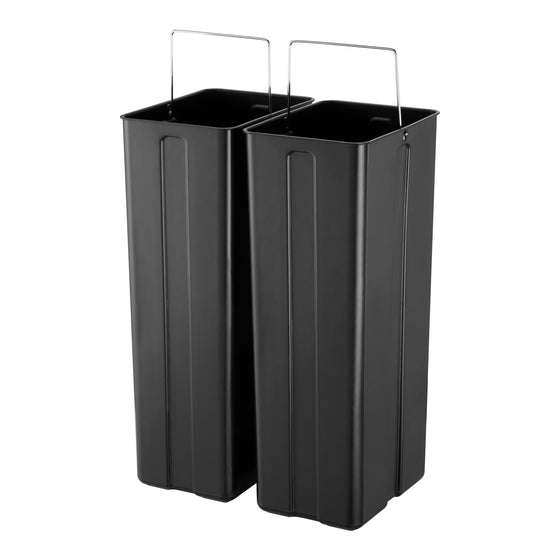 40L Stainless Steel Duo Recycling Bin with Soft Close Lid, by BLACK + DECKER Image 7