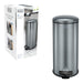 30L Metallic Black Domed Lid Pedal Bin, by BLACK + DECKER Image 4