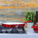24cm Red Cast Iron Griddle Pan Image 7
