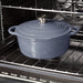 22cm Grey Cast Iron Casserole Dish With Lid Image 4