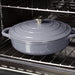 28cm Grey Cast Iron Shallow Casserole Dish With Lid Image 6