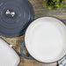 28cm Grey Cast Iron Shallow Casserole Dish With Lid Image 8