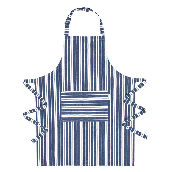 Kitchen Apron with Pocket - Navy Blue Image 1