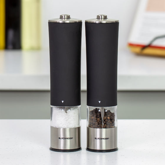 Electric Salt And Pepper Mills - Black Image 1