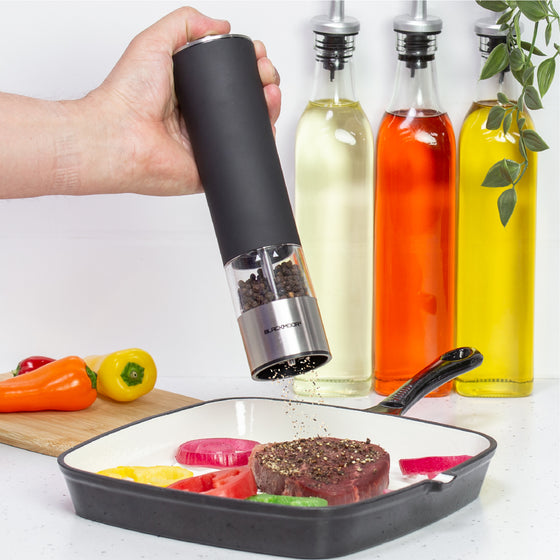 Electric Pepper Mill Stainless Steel Set – DLUX goods