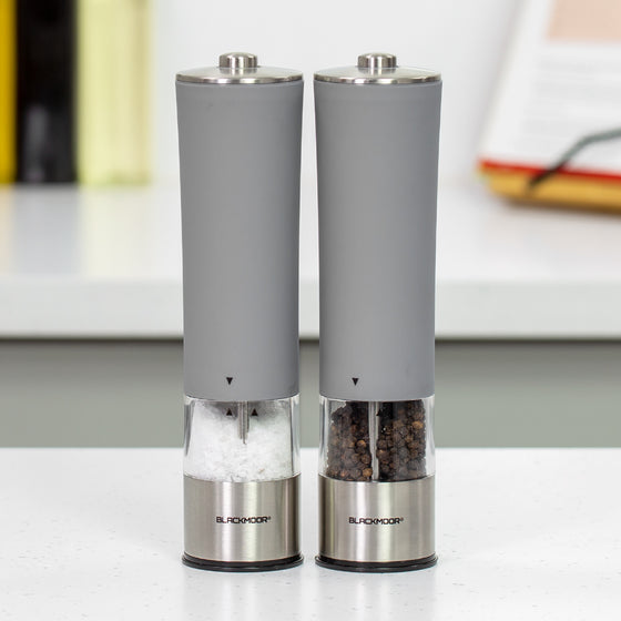 Electric Salt And Pepper Mills - Grey