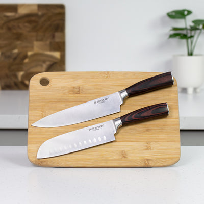 2-Piece Santoku Knife & Chefs Knife Set