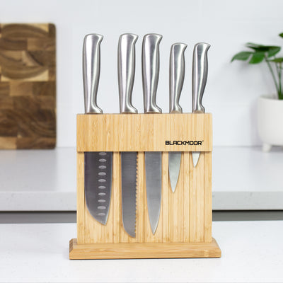5-Piece Knife Set With Wooden Stand