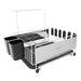 Stainless Steel Dish Drainer with Black Cutlery Holder & Drip Tray Image 8