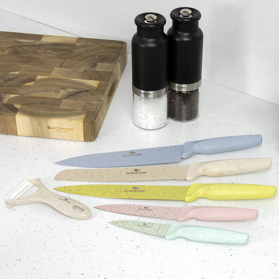 5-Piece Knife Set With Ceramic Peeler Image 2