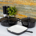 3-Piece Black Cast Iron Cookware Set Image 6