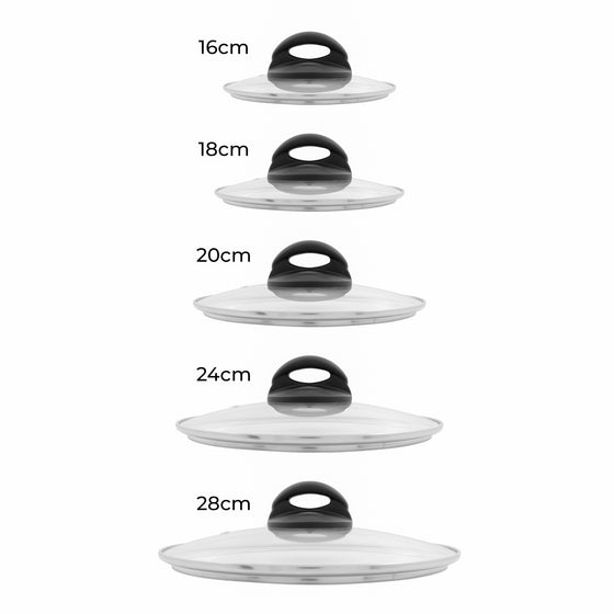 18cm Tempered Glass Pan Lid Image 3
