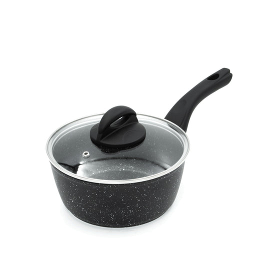 Classic 18cm Black Non Stick Saucepan With Lid Image 8