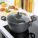 Classic 24cm Black Non Stick Stock Pot with Lid Image 5