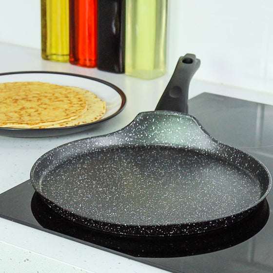 26cm Black Non Stick Pancake Pan | Blackmoor