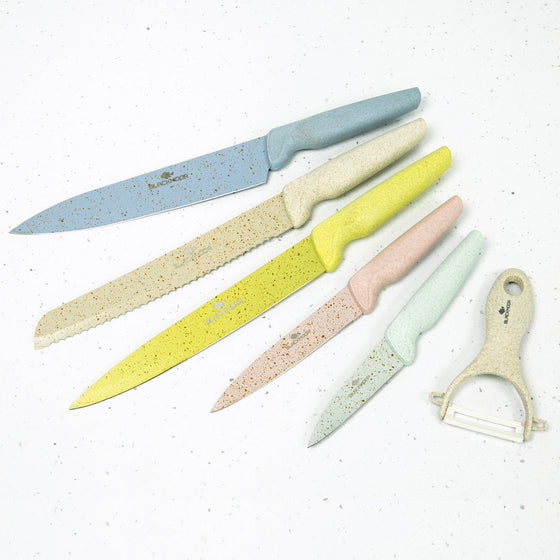 5-Piece Knife Set With Ceramic Peeler Image 3