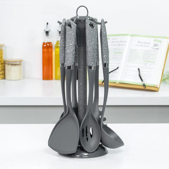 6-Piece Grey Utensil Set Image 1