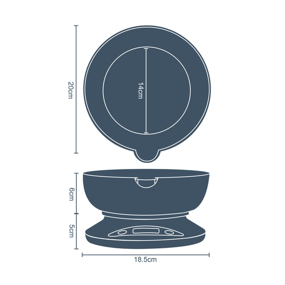 Digital Kitchen Scales with Bowl Image 4