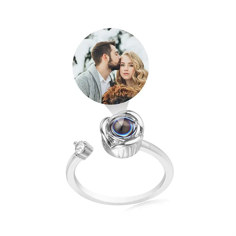 Personalised Photo Projection Ring - LoveNecklace product image