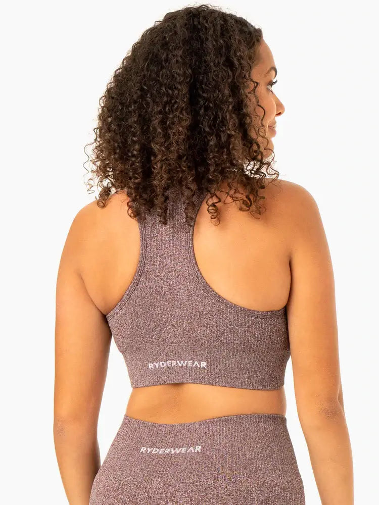 Ryderwear, Ombre Seamless Sports Bra - Black Marl