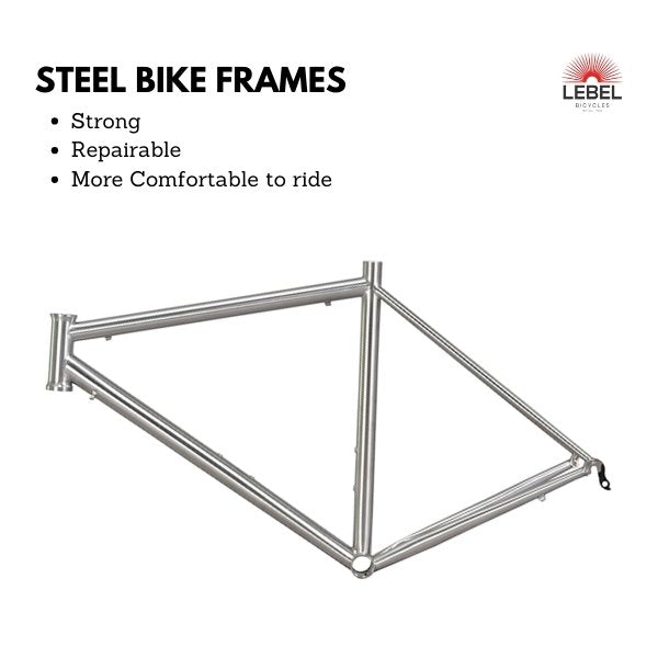 steel bike frame main characteristics for a rider