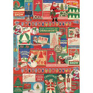 Santa Christmas Delivery Wrap Crafting Mod Podge Paper Sheet