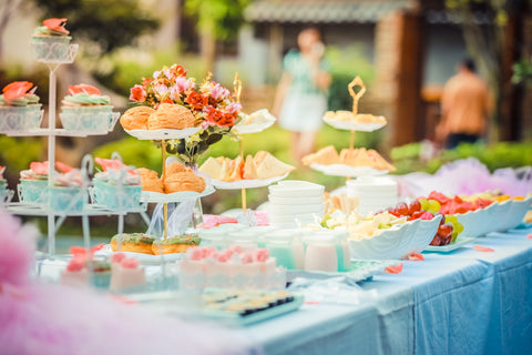 a wedding buffet