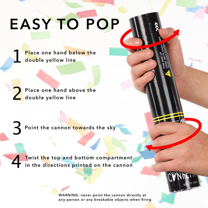 Handheld Confetti Cannon - Customizable Barrel — Ultimate Confetti