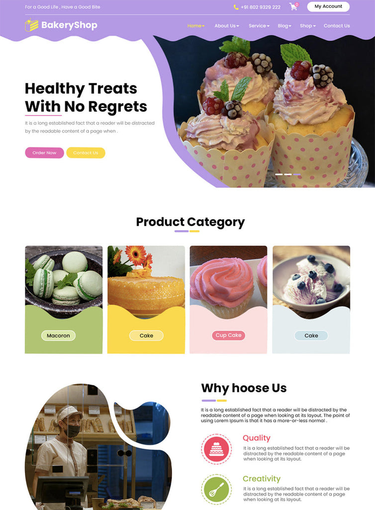 Bakery Store Wordpress Theme