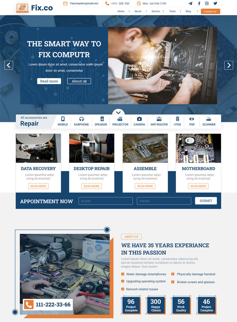 Computer Repair Wordpress Theme