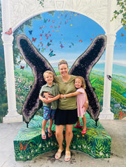 pebbly path family holiday to crystal castle in byron bay hinterland with kids