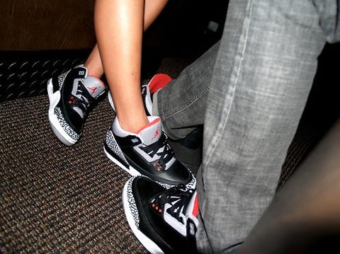 Matching sneakers for couples.