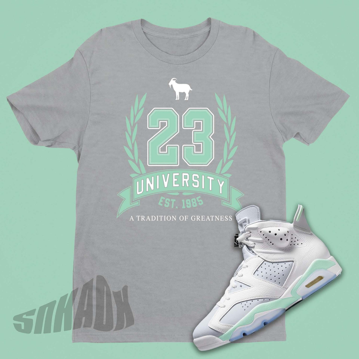 green jordan 6 shirt