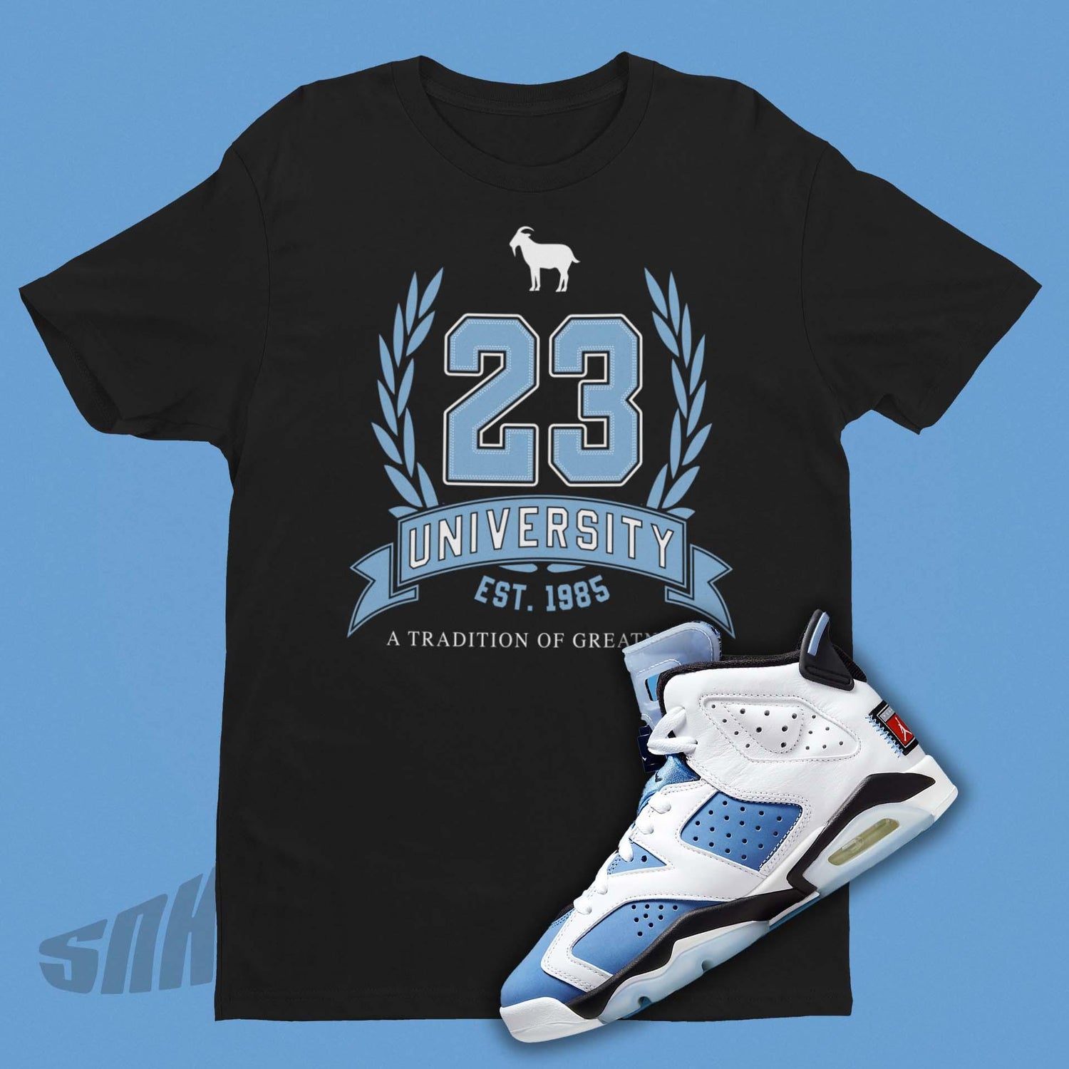 jordan 6 unc shirt