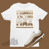 white shirt to match air max 97 muslin and pink foam