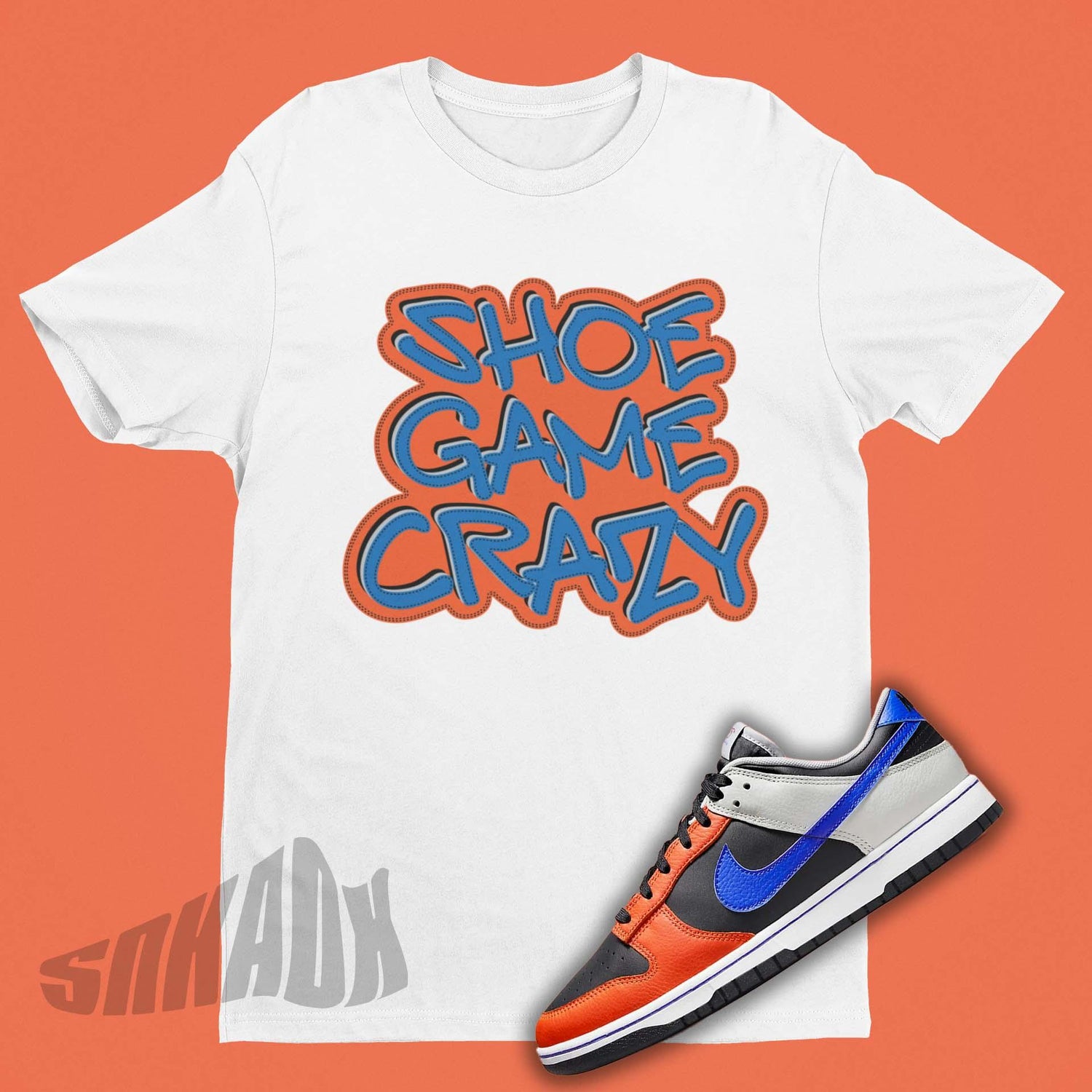 Nike Dunk New York Knicks Matching Shirt | Shoe Game Crazy Shirt | SNKADX