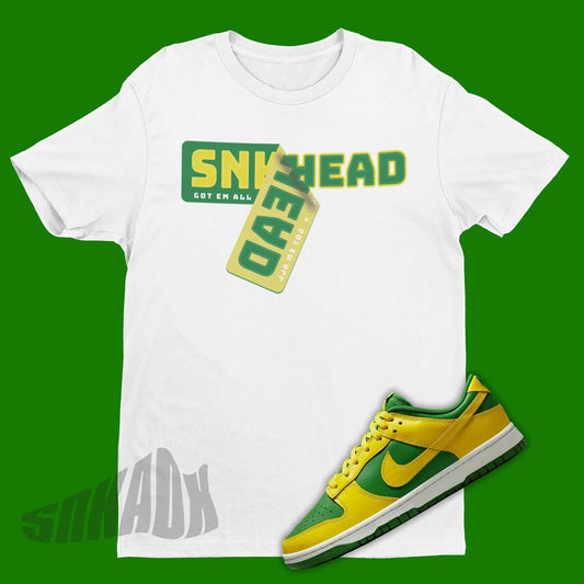 Dunk Low Reverse Brazil Matching Shirt And Dunk Matching Outfits ...