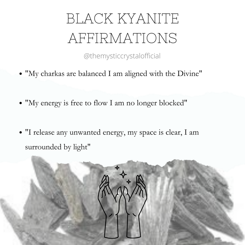 Black Kyanite Affirmations