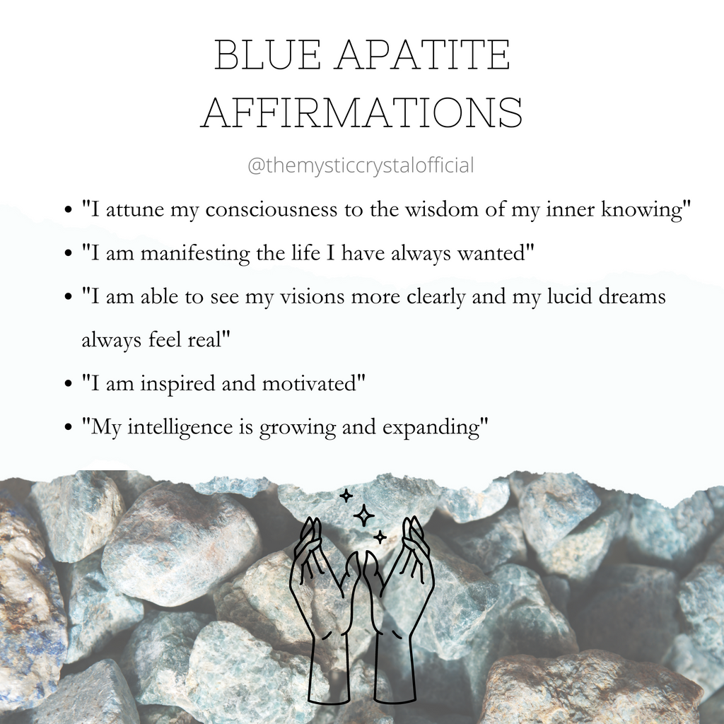 Blue Apatite affirmations