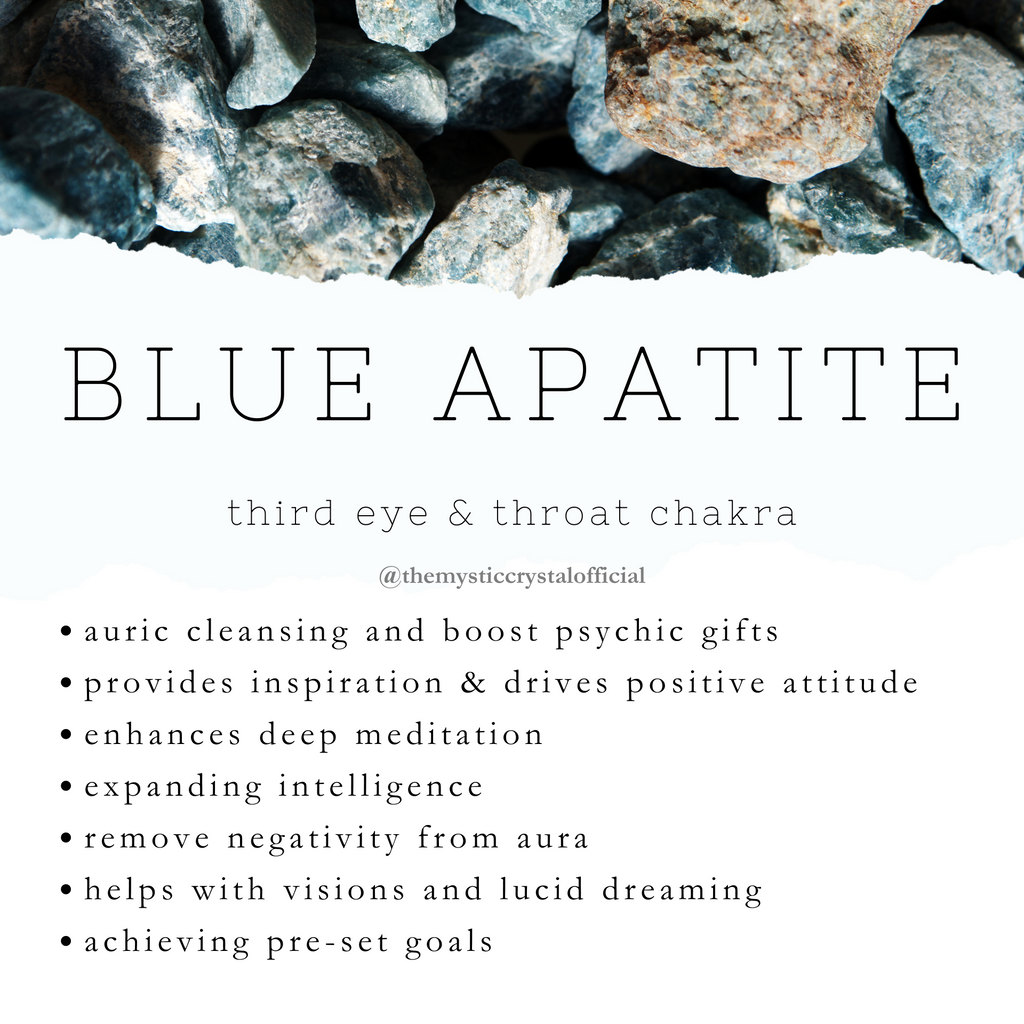 Blue apatite properties and meaning