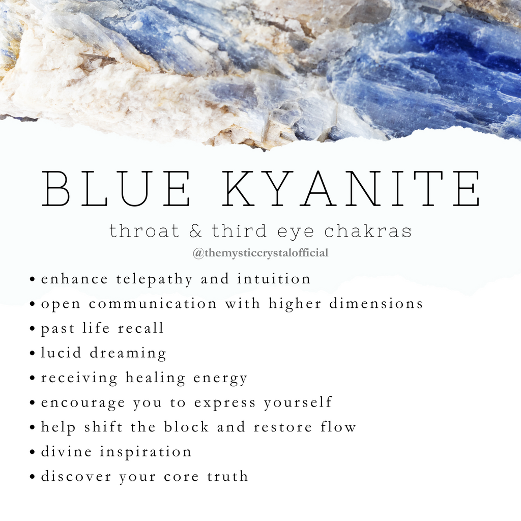 Blue Kyanite properties, uses, and meaning