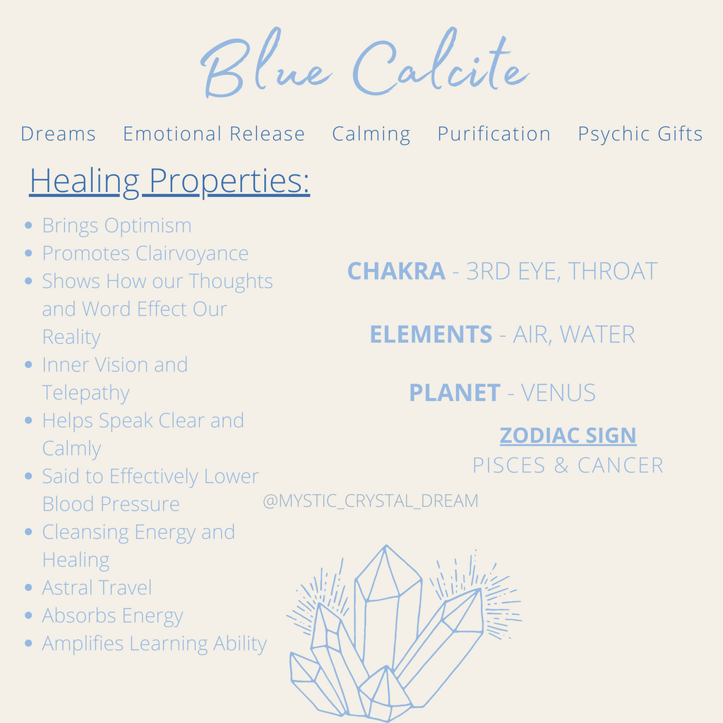 Blue Calcite Meaning - Mystic Crystal Dream