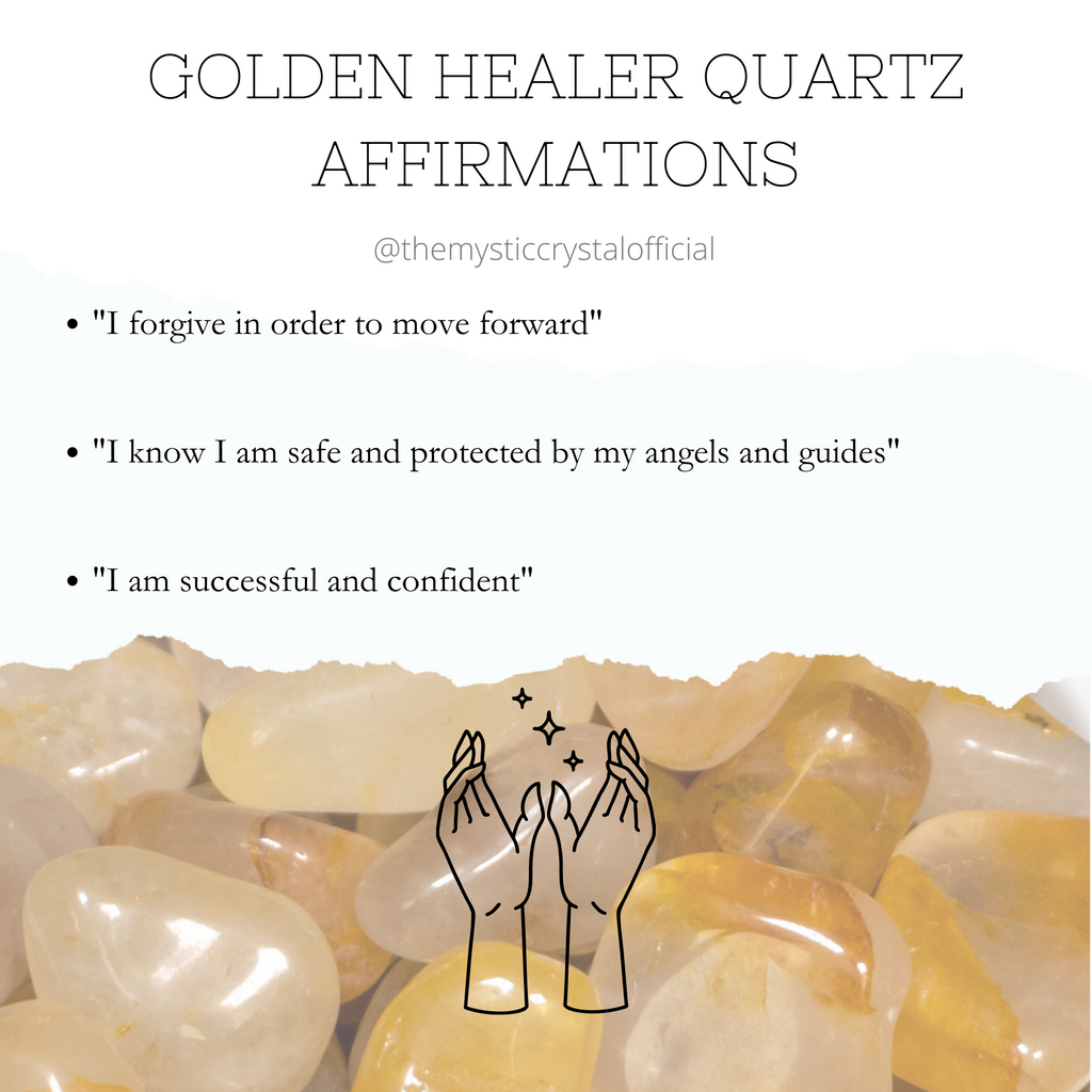 Golden Healer Quartz Affirmations