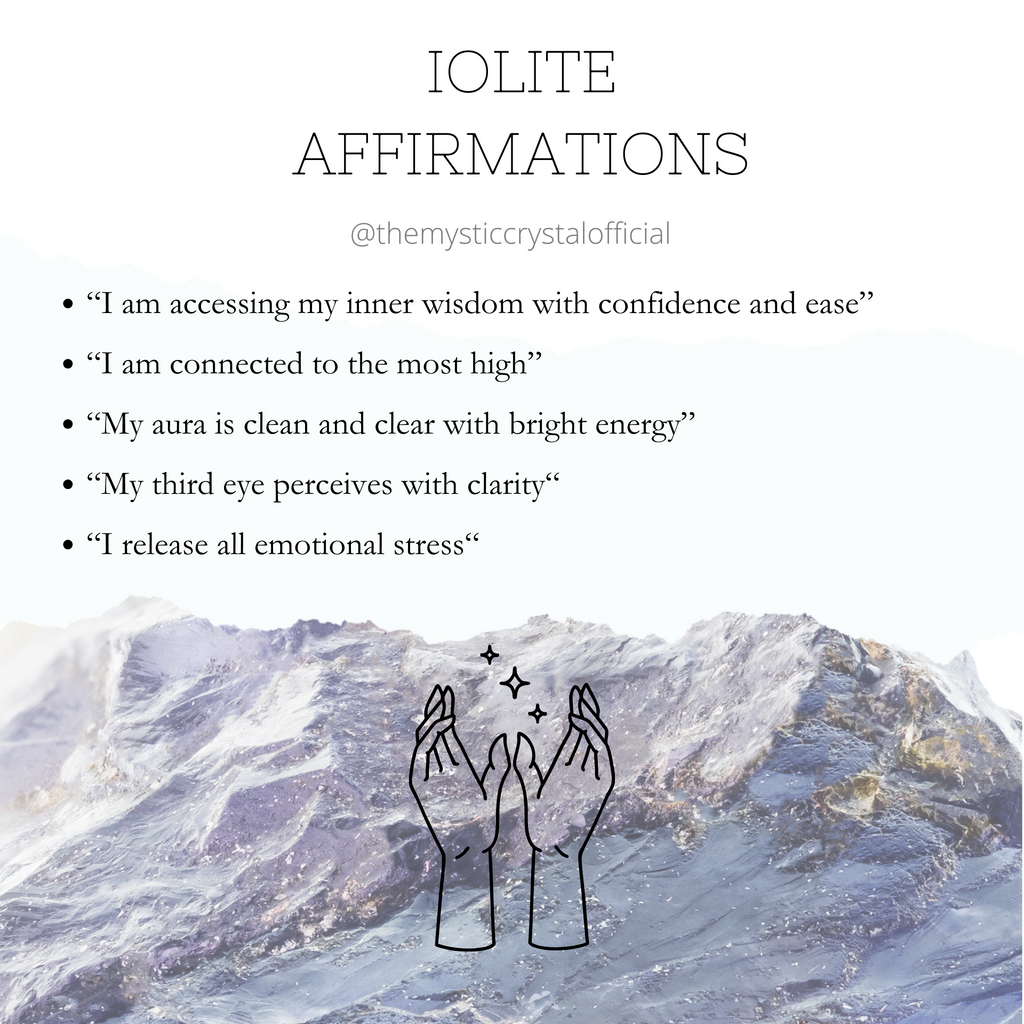 Iolite crystal affirmations