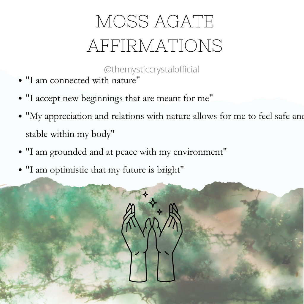 Moss Agate crystal affirmations