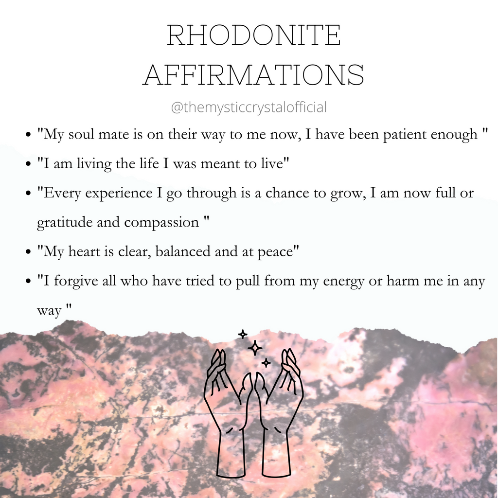 Rhodonite Affirmations