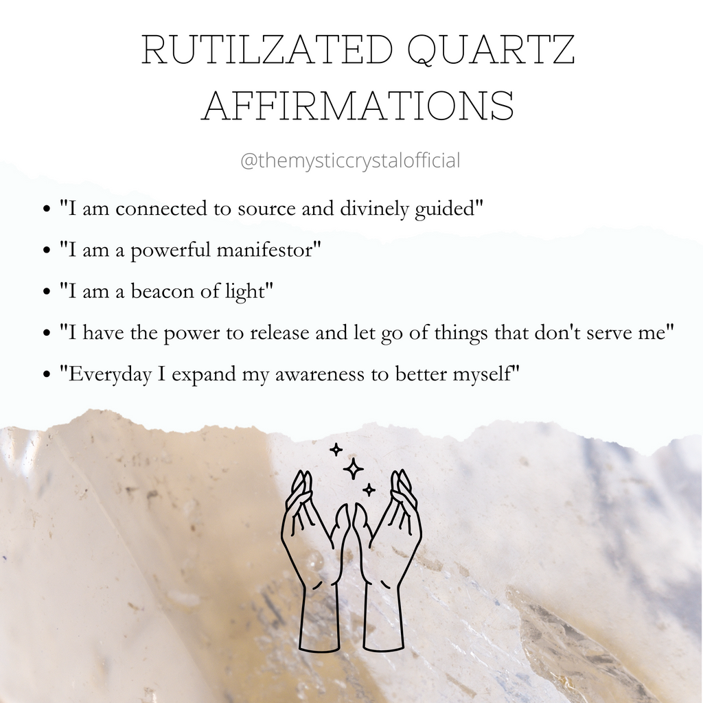 Rutilated Quartz crystal affirmations