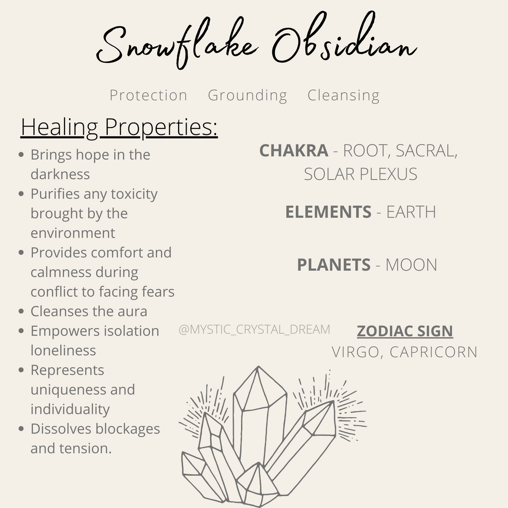 Snowflake Obsidian - Mystic Crystal Dream